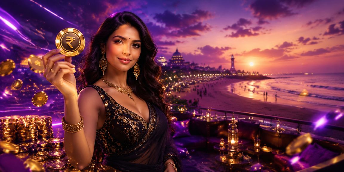 Chennai Marina Beach visual with casino bonus concept