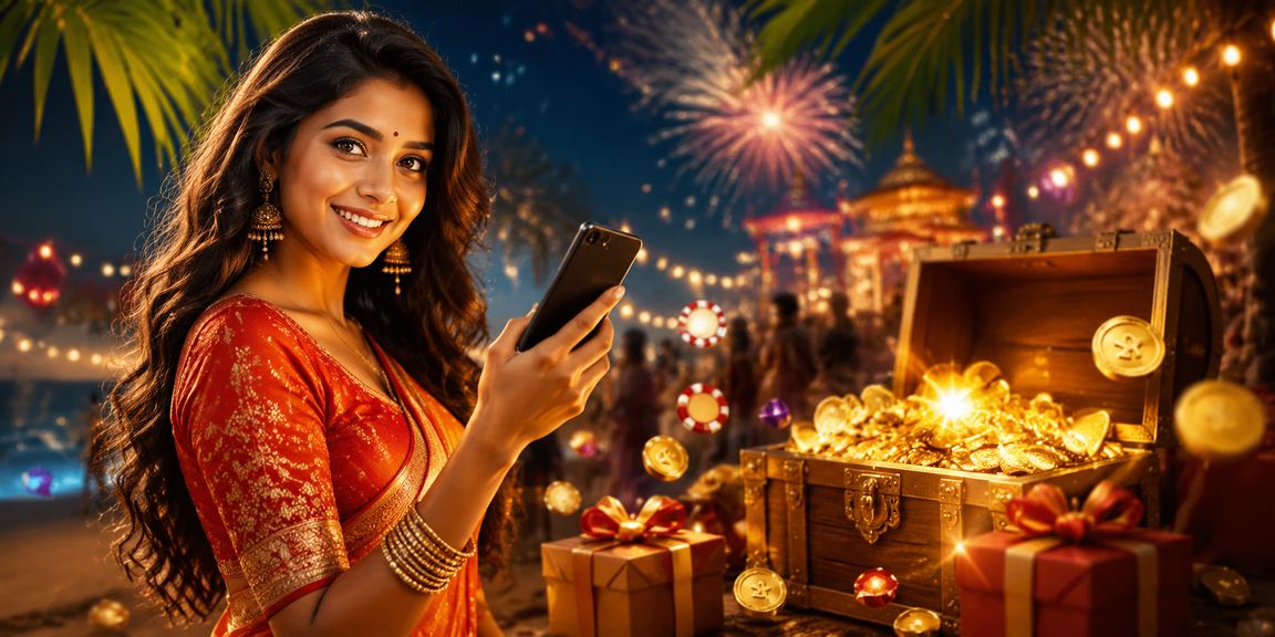Mobile casino gaming on beach in India