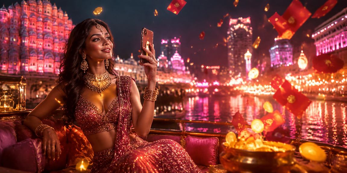Festive red envelope symbolizes luck and welcome bonus